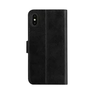 Tok XQISIT Wallet case Viskan for iPhone XS Max black (33222) kép