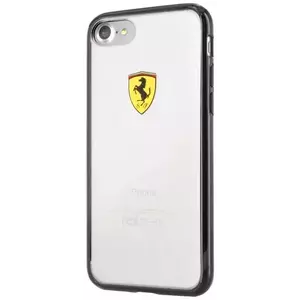 Tok Ferrari - Racing Hard Case Apple iPhone 7 - Transparent (FEHCP7BK) kép