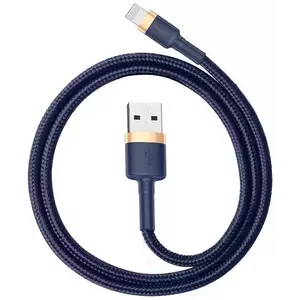 Kábel Baseus Cafule Lightning cable 2.4A 1m (Gold+Dark blue) (6953156290754) kép