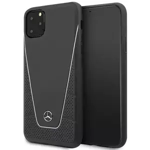 Tok Mercedes - Apple iPhone 11 Pro Max Hard Case Pattern Line Leather - Black (MEHCN65CLSSI) kép