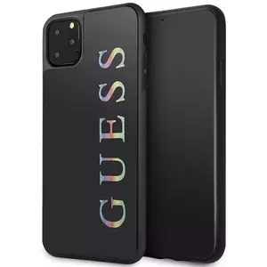 Tok Guess iPhone 11 Pro Max black hard case Glitter Logo (GUHCN65LGMLBK) kép