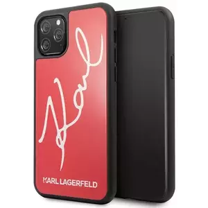 Tok Karl Lagerfeld iPhone 11 Pro red hard case Signature Glitter (KLHCN58DLKSRE) kép