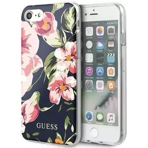 Tok Guess iPhone 7/8/SE 2020 Navy N°3 Flower Collection Shiny (GUHCI8PCUTRFL03) kép