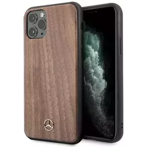 Tok Mercedes iPhone 11 Pro Max hard case brown Wood Line Walnut MEHCN65VWOLB kép