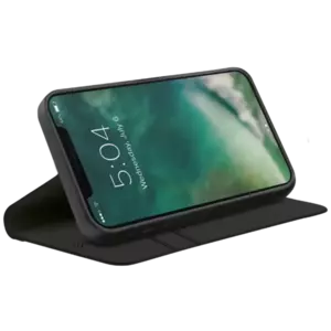 Tok XQISIT Eco Wallet Selection Anti Bac for iPhone 12 / 12 Pro black (42326) kép