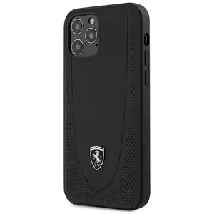 Tok Ferrari iPhone 12/12 Pro 6, 1" black hardcase Off Track Perforated (3700740479247) kép