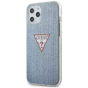 Tok Guess case for iPhone 12 Pro Max 6, 7" light blue Jeans Collection(GUHCP12LPCUJULLB) kép