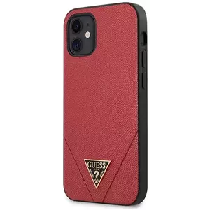 Tok Guess GUHCP12SVSATMLRE iPhone 12 mini 5, 4" red hardcase Saffiano (GUHCP12SVSATMLRE) kép