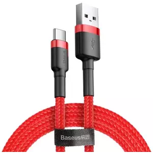 Kábel Baseus Cafule USB-C cable 3A 0.5m (Red) kép