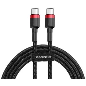 Kábel Baseus Cafule Cable USB-C PD 2.0 QC 3.0 60W 2m (Black+Red) kép