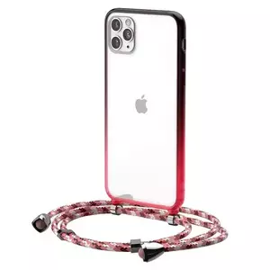 Tok Transparent Baseus Protective Case for iPhone 11 Pro Max 6.5'' (red) kép