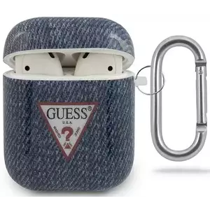 Tok Guess AirPods Cover Dark Blue Jeans Collection (GUACA2TPUJULDB) kép