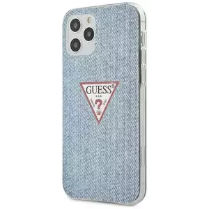 Tok Guess iPhone 12/12 Pro 6, 1" Light blue hardcase Jeans Collection (GUHCP12MPCUJULLB) kép