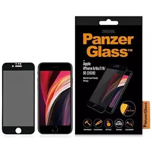 Tok PanzerGlass E2E Super+ iPhone 6/6s/7/8 /SE 2020 Case Friendly Privacy czarny/black (P2679) kép