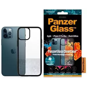 Tok PanzerGlass ClearCase iPhone 12 Pro Max 6, 7" Antibacterial black (0253) kép