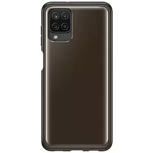 Tok Samsung Galaxy A12 Clear Cover Black (EF-QA125TBEGEU) kép