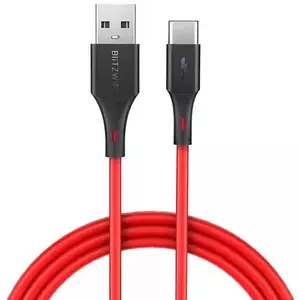 Kábel BlitzWolf USB-C cable BW-TC15 3A 1.8m (red) kép