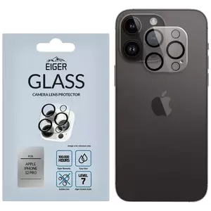 TEMPERED KIJELZŐVÉDŐ FÓLIA Eiger 3D GLASS Camera Lens Protector for Apple iPhone 12 Pro in Clear/Black (EGSP00685) kép
