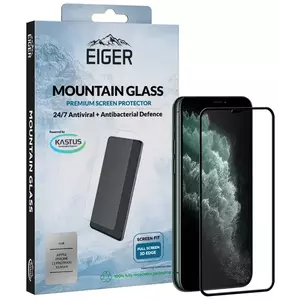 TEMPERED KIJELZŐVÉDŐ FÓLIA Eiger 3D GLASS Full Screen Glass Screen Protector for Apple iPhone 11 Pro Max/XS Max in Clear/Black kép
