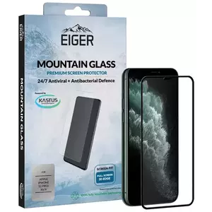 TEMPERED KIJELZŐVÉDŐ FÓLIA Eiger 3D GLASS Full Screen Glass Screen Protector for Apple iPhone 11 Pro/XS/X in Clear/Black (EGSP00524) kép