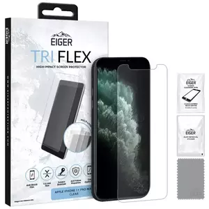 KIJELZŐVÉDŐ FÓLIA Eiger Tri Flex High Impact Film Screen Protector (1 Pack) for Apple iPhone 11 Pro Max/XS Max Clear (EGSP00530) kép