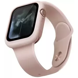 Tok UNIQ Lino Apple Watch Series 4/5/6/SE 44mm. blush pink (UNIQ-44MM-LINOPNK) kép