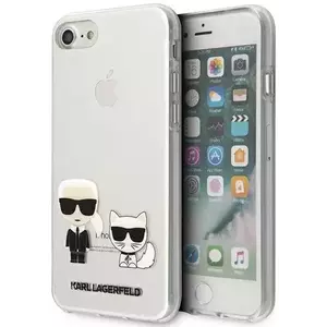 Tok Karl Lagerfeld KLHCI8CKTR iPhone 7/8/SE 2020 hardcase Transparent Karl & Choupette (KLHCI8CKTR) kép