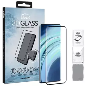 TEMPERED KIJELZŐVÉDŐ FÓLIA Eiger 3D GLASS Full Screen Tempered Glass Screen Protector for Xiaomi Mi 11 (EGSP00700) kép