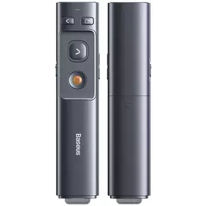 Baseus Orange Dot Multifunctionale remote control for presentation, with a laser pointer - gray (6953156220836) kép