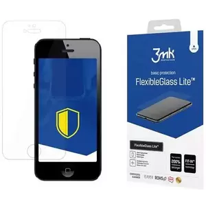 TEMPERED KIJELZŐVÉDŐ FÓLIA 3MK FlexibleGlass Lite iPhone 5/5/SE Hybrid Glass Lite kép