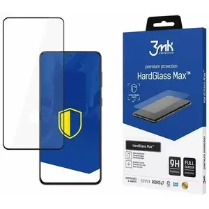 TEMPERED KIJELZŐVÉDŐ FÓLIA 3MK HardGlass Max FP Samsung G991 S21 black, FullScreen Glass kép