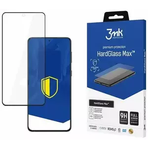 TEMPERED KIJELZŐVÉDŐ FÓLIA 3MK HardGlass Max FP Samsung G998 S21 Ultra black, FullScreen Glass kép