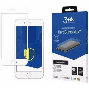TEMPERED KIJELZŐVÉDŐ FÓLIA 3MK Apple iPhone 6 Plus White - 3mk HardGlass Max kép