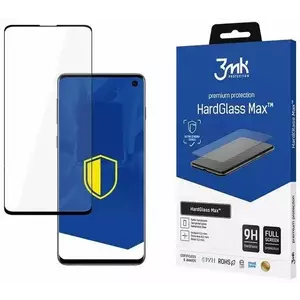 TEMPERED KIJELZŐVÉDŐ FÓLIA 3MK HardGlass Max New Samsung G973 S10 black, FullScreen Glass Sensor-Dot kép