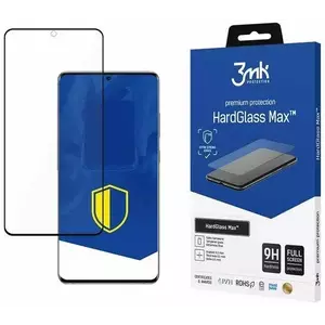 TEMPERED KIJELZŐVÉDŐ FÓLIA 3MK HardGlass Max Samsung G980 S20 black, FullScreen Glass kép