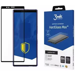 TEMPERED KIJELZŐVÉDŐ FÓLIA 3MK HardGlass Max Sony Xperia 1 black, FullScreen Glass (5903108149129) kép