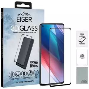 TEMPERED KIJELZŐVÉDŐ FÓLIA Eiger GLASS 3D Screen Protector for Oppo Find X3 Lite (EGSP00734) kép