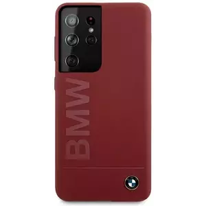 Tok Case BMW BMHCS21LSLBLRE S21 Ultra G998 red hardcase Silicone Signature Logo (BMHCS21LSLBLRE) kép