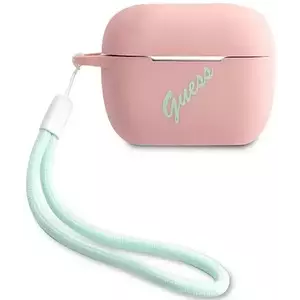 Tok Guess GUACAPLSVSPG AirPods Pro coverpink green Silicone Vintage (GUACAPLSVSPG) kép