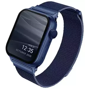 Óraszíj UNIQ strap Dante Apple Watch Series 4/5/6/SE 40mm. Stainless Steel marine blue (UNIQ-40MM-DANBLU) kép