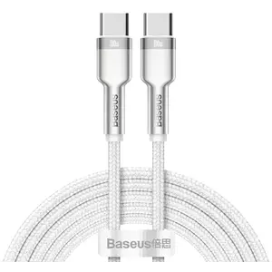 Kábel Cable USB-C to USB-C Baseus Cafule, 100W, 2m (white) kép