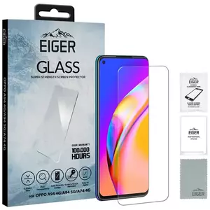 TEMPERED KIJELZŐVÉDŐ FÓLIA Eiger GLASS Screen Protector for Oppo A94 4G/A94 5G/A74 4G kép