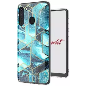 Tok Ghostek Stylish Phone Case - Blue Waves Galaxy A21 kép
