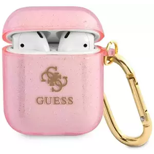 Guess GUA2UCG4GP AirPods cover pink Glitter Collection (GUA2UCG4GP) kép