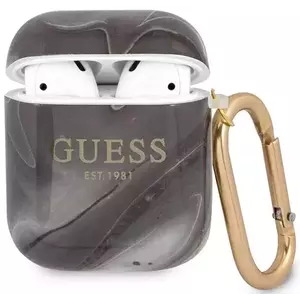 Guess GUA2UNMK AirPods cover black Marble Collection (GUA2UNMK) kép