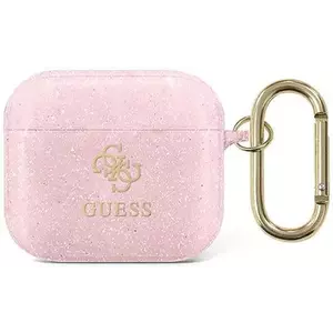 Guess GUA3UCG4GP AirPods 3 cover pink Glitter Collection (GUA3UCG4GP) kép