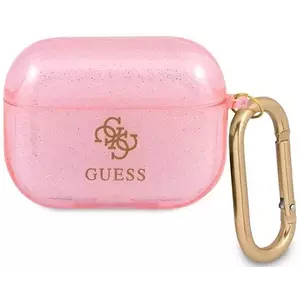 Guess GUAPUCG4GP AirPods Pro cover pink Glitter Collection (GUAPUCG4GP) kép