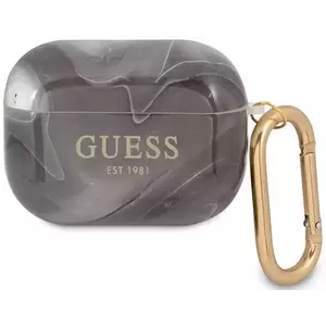 Guess GUAPUNMK AirPods Pro cover black Marble Collection (GUAPUNMK) kép