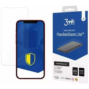 TEMPERED KIJELZŐVÉDŐ FÓLIA 3MK FlexibleGlass Lite iPhone 13 Mini Hybrid Glass Lite kép