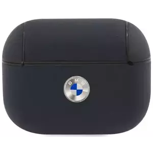 Tok BMW BMAPSSLNA AirPods Pro cover navy Geniune Leather Silver Logo (BMAPSSLNA) kép